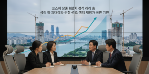 2026년 5월 11일 코스피 장중 최고치 경신 랠리 속 금리 인하 기대감과 맞물린 건설·리츠 섹터 재평가 국면 진입 관련 건설 섹터 분석