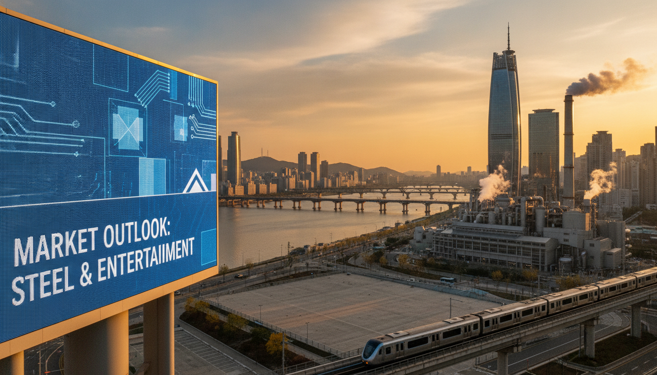 2026년 7월 5일 반도체가 증시를 끌어내린 한 주, 정작 다음 주 반등의 실마리는 철강과 엔터에서 나올 수 있다. 관련 철강·엔터 섹터 분석