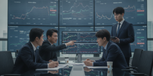 2026년 7월 9일 코스피가 5% 넘게 무너진 날, 금융주 안에서도 버티는 종목과 무너지는 종목이 극명하게 갈렸다. 관련 금융 섹터 분석